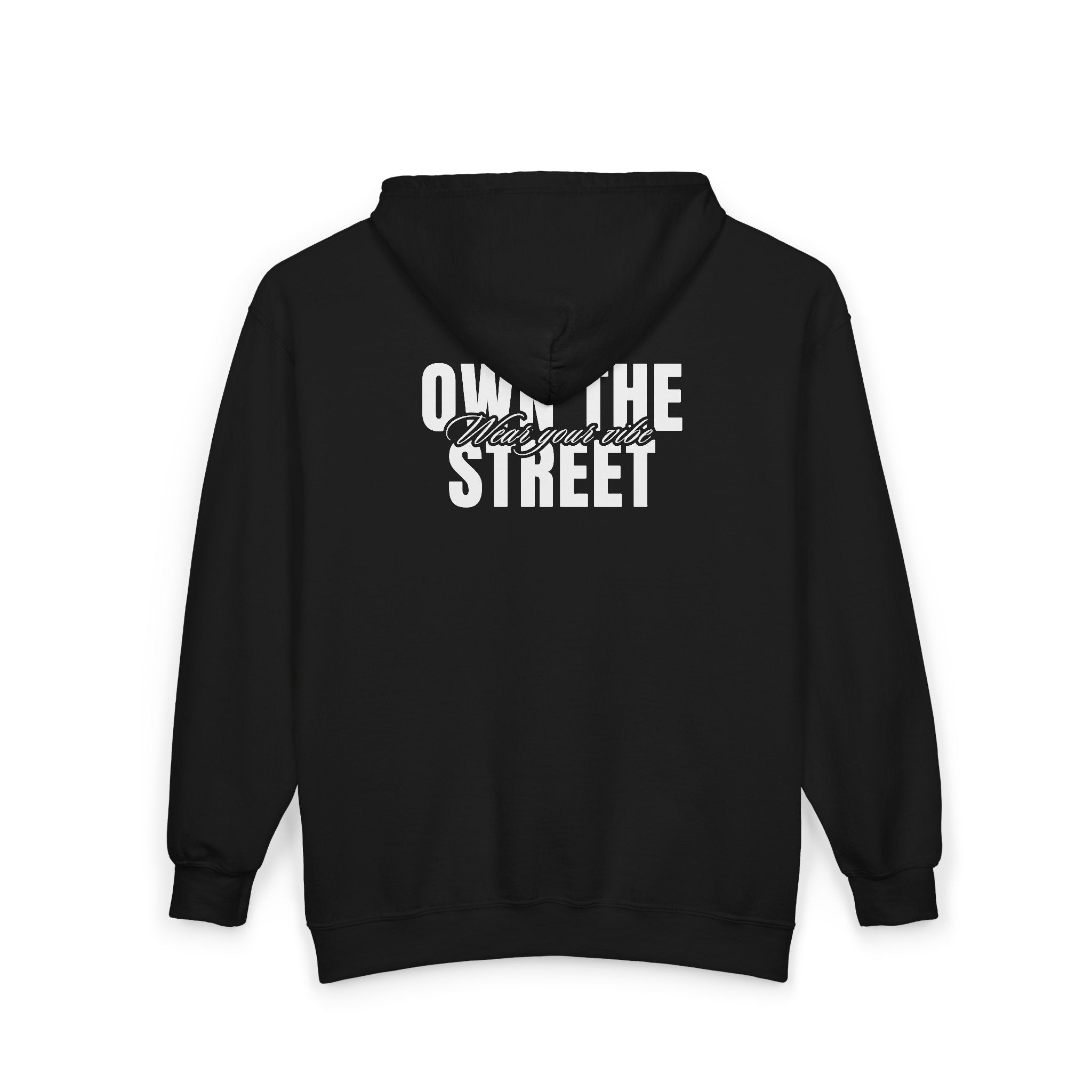 Own the Street Full‑Zip Hoodie — Urban Graphic Zip-Up Sweatshirt